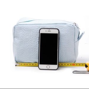 😁Lavender - Seersucker Cosmetics Bags